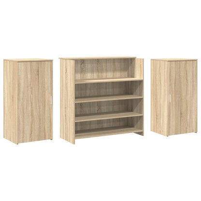 Banco Reception Rovere Sonoma 200x50x103,5 cm Legno Multistrato | homemem39
