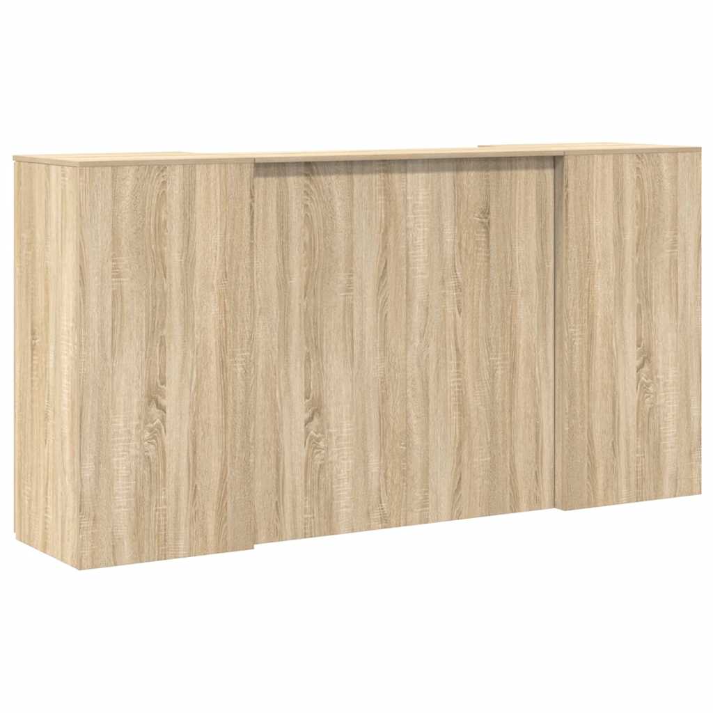 Banco Reception Rovere Sonoma 200x50x103,5 cm Legno Multistrato | homemem39