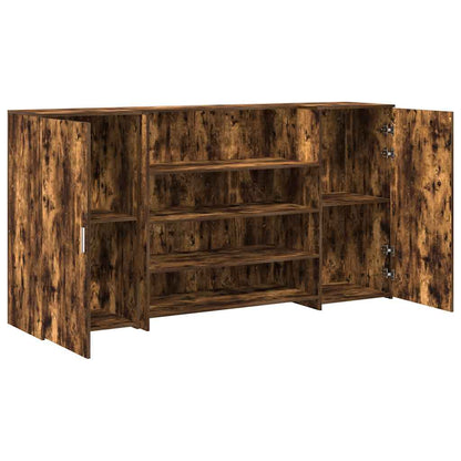 Banco Reception Rovere Fumo 200x50x103,5cm in Legno Multistrato - homemem39