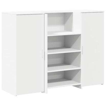 Banco Reception Bianco 135x50x103,5 cm in Legno Multistrato