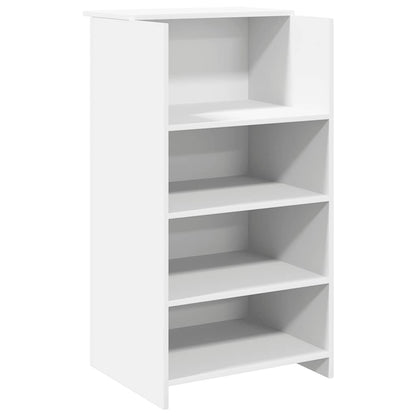 Banco Reception Bianco 135x50x103,5 cm in Legno Multistrato
