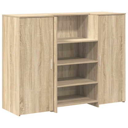 Banco Reception Rovere Sonoma 135x50x103,5 cm Legno Multistrato | homemem39