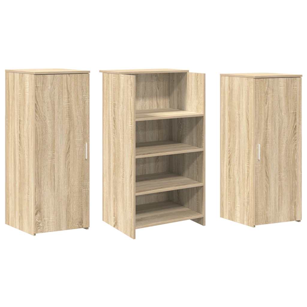 Banco Reception Rovere Sonoma 135x50x103,5 cm Legno Multistrato | homemem39