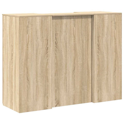 Banco Reception Rovere Sonoma 135x50x103,5 cm Legno Multistrato | homemem39