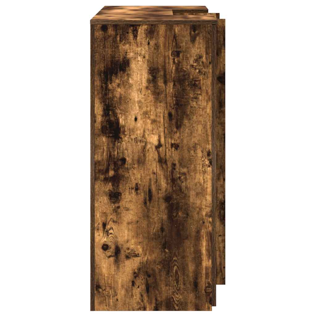Banco Reception Rovere Fumo 135x50x103,5cm in Legno Multistrato | homemem39