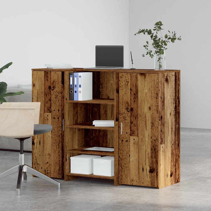 Banco Reception Legno Vecchio 135x50x103,5 cm Legno Multistrato