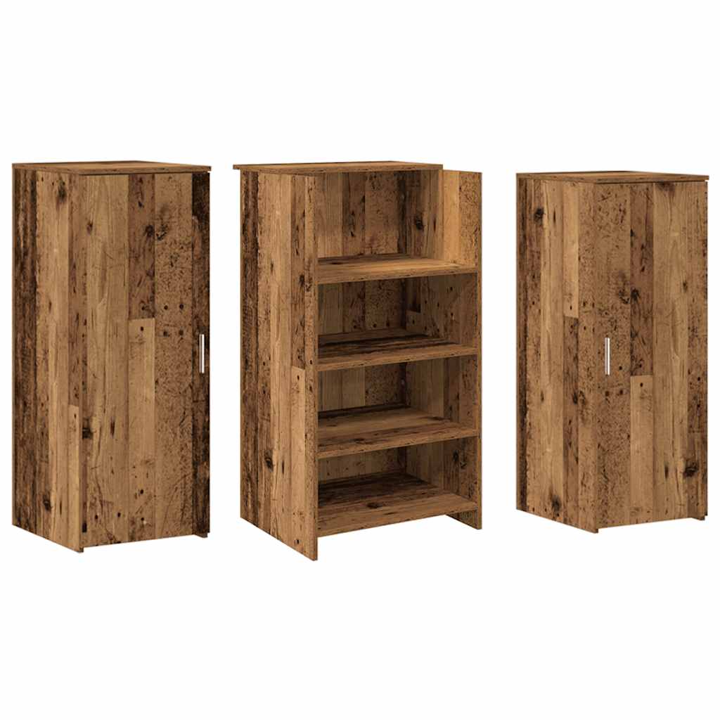 Banco Reception Legno Vecchio 135x50x103,5 cm Legno Multistrato - homemem39