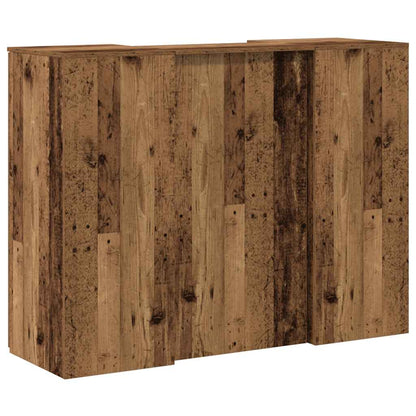 Banco Reception Legno Vecchio 135x50x103,5 cm Legno Multistrato