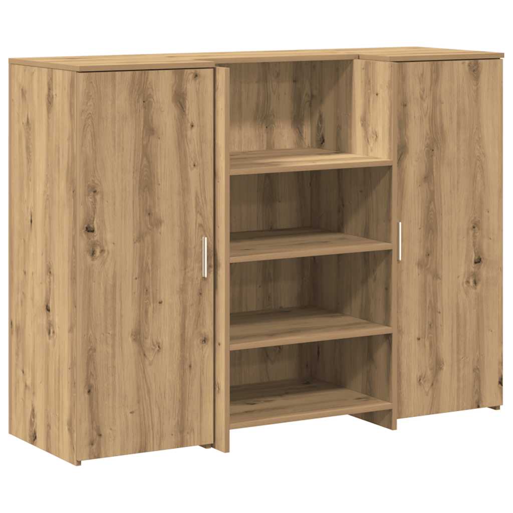 Banco Reception Rovere Artigianale 135x50x103,5cm in Truciolato - homemem39