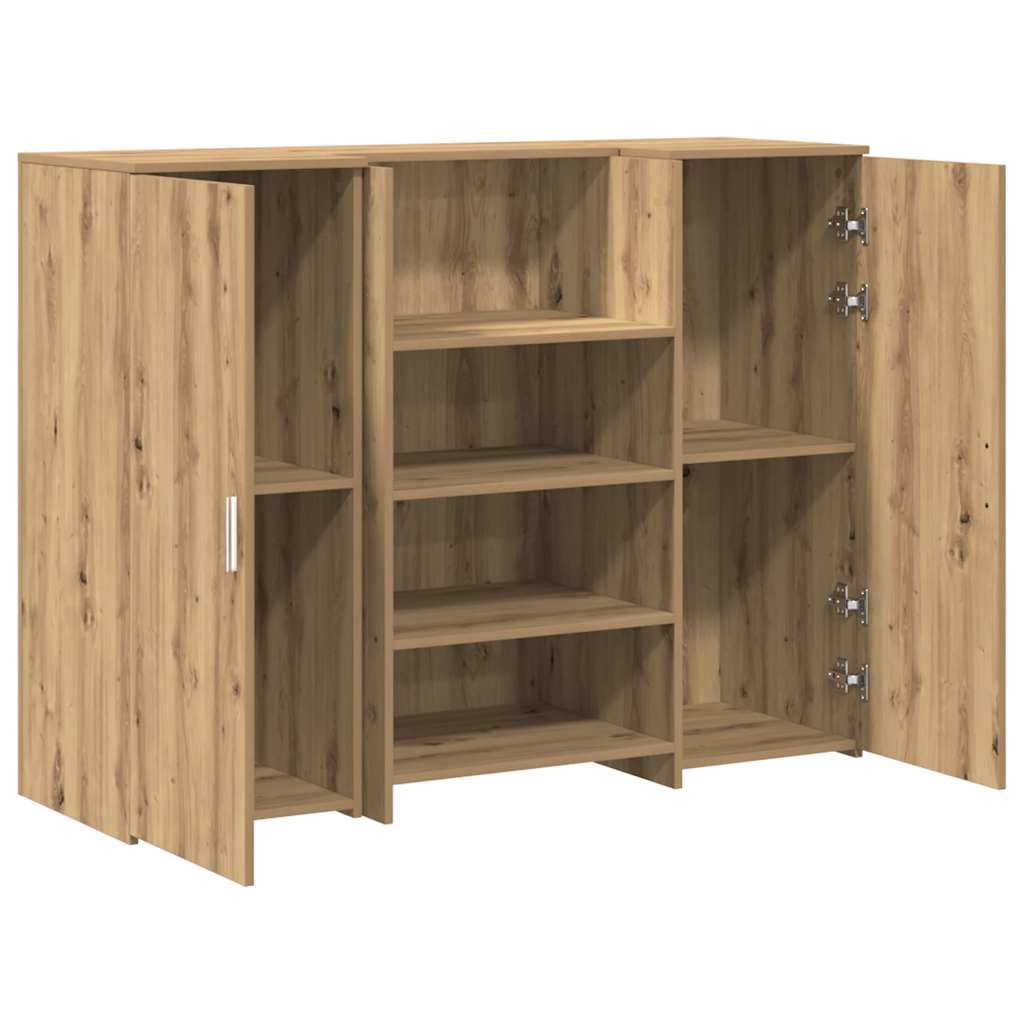 Banco Reception Rovere Artigianale 135x50x103,5cm in Truciolato - homemem39