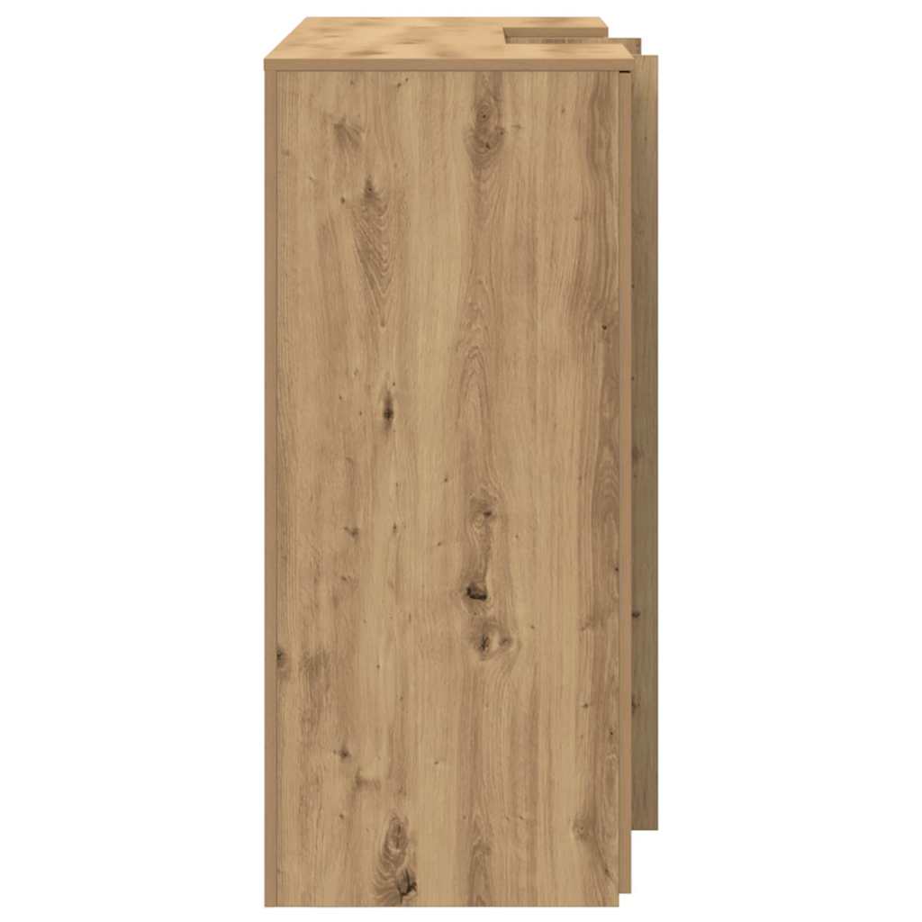 Banco Reception Rovere Artigianale 135x50x103,5cm in Truciolato - homemem39