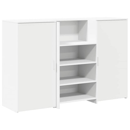 Banco Reception Bianco 155x50x103,5 cm in Legno Multistrato | homemem39