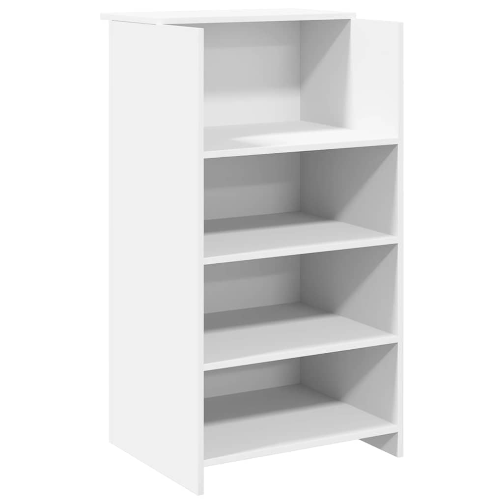 Banco Reception Bianco 155x50x103,5 cm in Legno Multistrato - homemem39