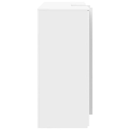 Banco Reception Bianco 155x50x103,5 cm in Legno Multistrato - homemem39