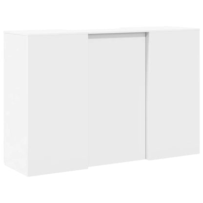 Banco Reception Bianco 155x50x103,5 cm in Legno Multistrato | homemem39