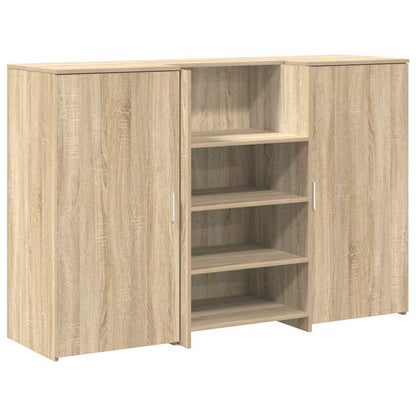 Banco Reception Rovere Sonoma 155x50x103,5 cm Legno Multistrato | homemem39
