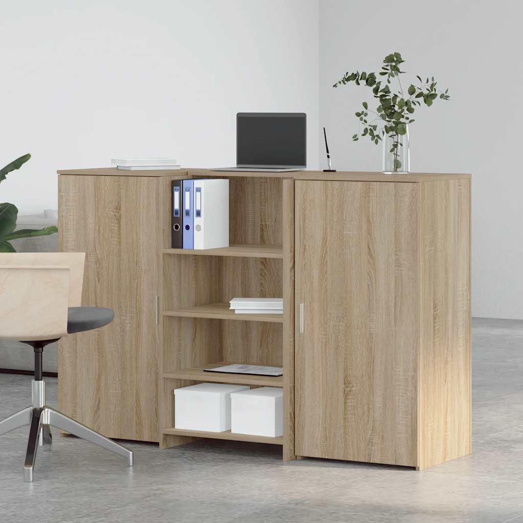 Banco Reception Rovere Sonoma 155x50x103,5 cm Legno Multistrato | homemem39