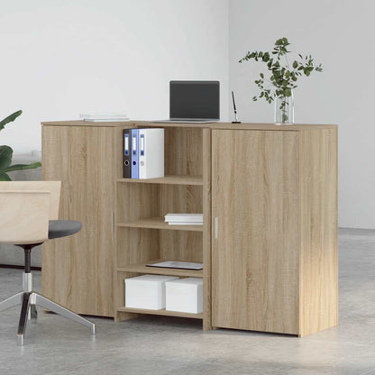 Banco Reception Rovere Sonoma 155x50x103,5 cm Legno Multistrato | homemem39