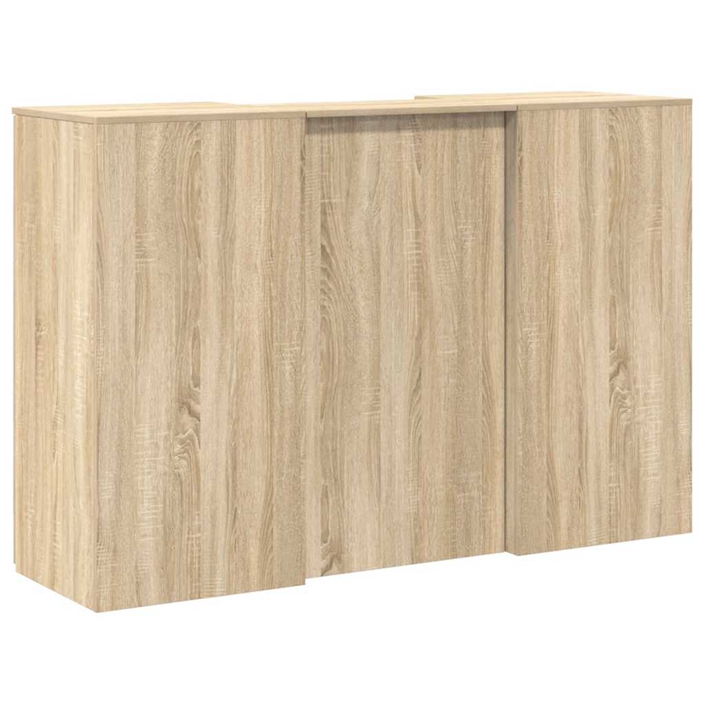 Banco Reception Rovere Sonoma 155x50x103,5 cm Legno Multistrato | homemem39