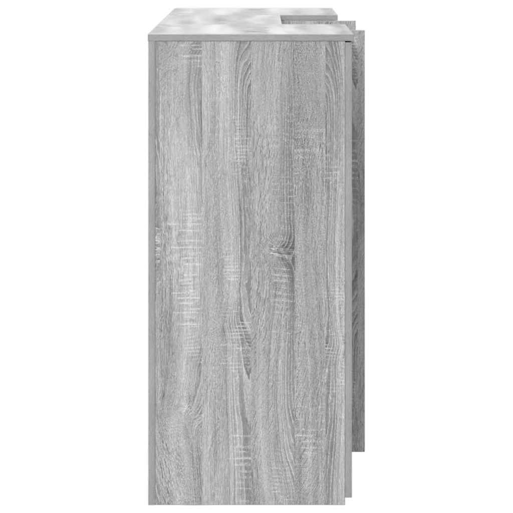Banco Reception Grigio Sonoma 155x50x103,5 cm Legno Multistrato - homemem39