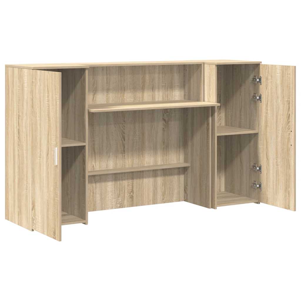 Banco Reception Rovere Sonoma 180x50x103,5 cm Legno Multistrato | homemem39