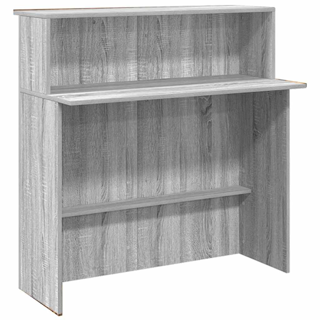 Banco Reception Grigio Sonoma 180x50x103,5 cm Legno Multistrato