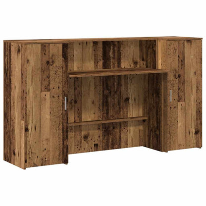 Banco Reception Legno Antico 180x50x103,5 cm Legno Multistrato
