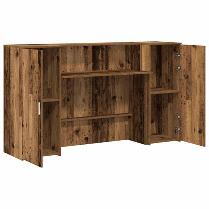 Banco Reception Legno Antico 180x50x103,5 cm Legno Multistrato