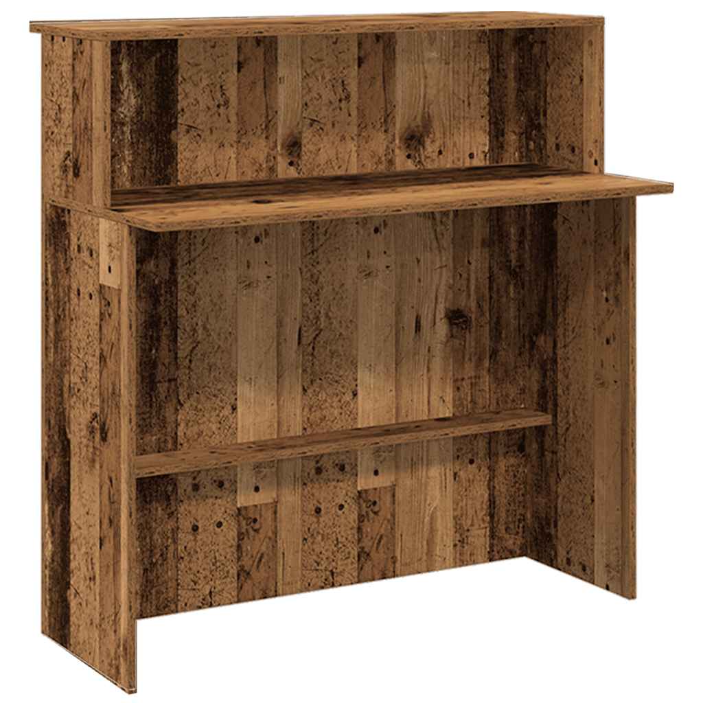 Banco Reception Legno Antico 180x50x103,5 cm Legno Multistrato