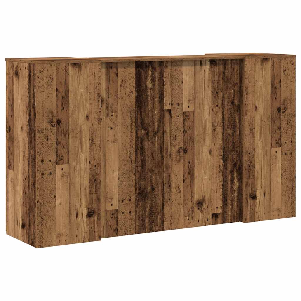 Banco Reception Legno Antico 180x50x103,5 cm Legno Multistrato