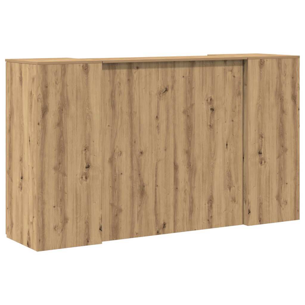 Banco Reception Rovere Artigianale 180x50x103,5cm in Truciolato - homemem39