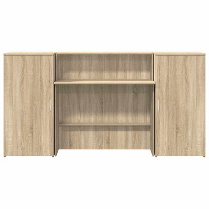 Banco Reception Rovere Sonoma 200x50x103,5 cm Legno Multistrato