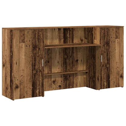 Banco Reception Legno Vecchio 200x50x103,5 cm Legno Multistrato