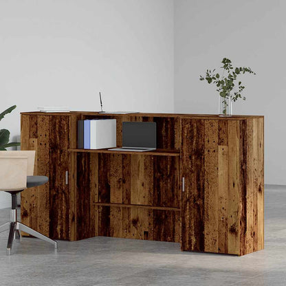 Banco Reception Legno Vecchio 200x50x103,5 cm Legno Multistrato