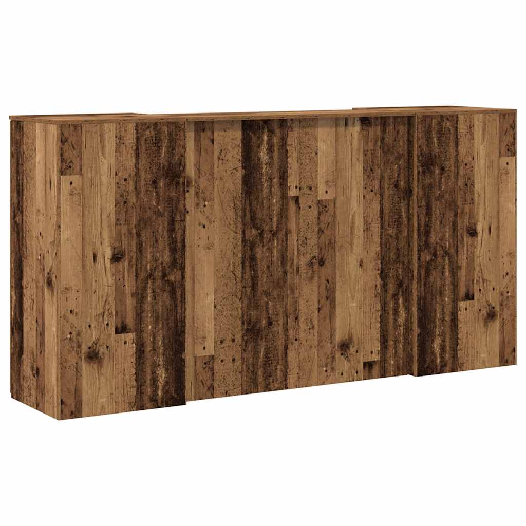 Banco Reception Legno Vecchio 200x50x103,5 cm Legno Multistrato