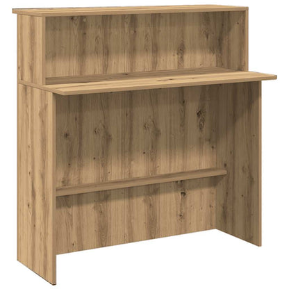 Banco Reception Rovere Artigianale 200x50x103,5cm in Truciolato - homemem39