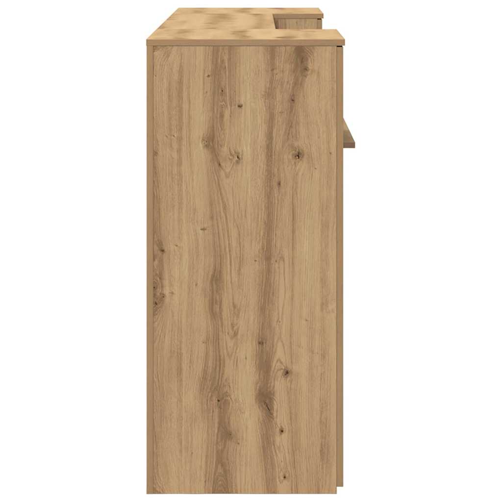 Banco Reception Rovere Artigianale 200x50x103,5cm in Truciolato - homemem39