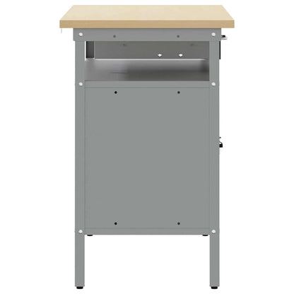 Banco da lavoro con cassetto Nero e Grigio 100 x 55 x 85 cm | homemem39