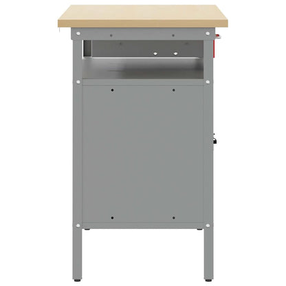 Banco da lavoro con cassetto Rosso e Grigio 100 x 55 x 85 cm | homemem39