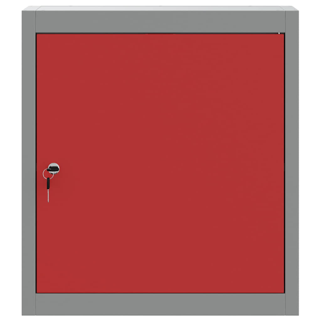 Mobile per attrezzi con blocco Rosso e Grigio 50 x 20 x 55 cm | homemem39