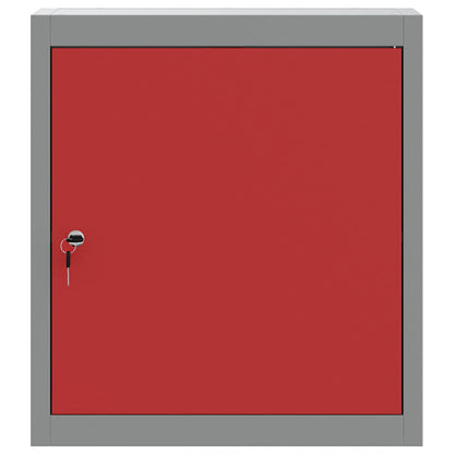 Mobile per attrezzi con blocco Rosso e Grigio 50 x 20 x 55 cm | homemem39