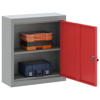 Mobile per attrezzi con blocco Rosso e Grigio 50 x 20 x 55 cm | homemem39