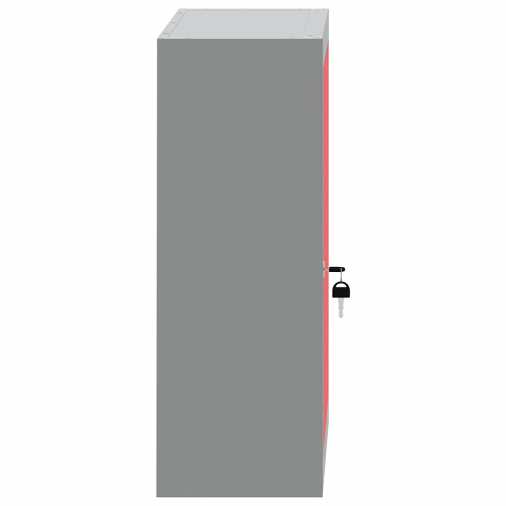 Mobile per attrezzi con blocco Rosso e Grigio 50 x 20 x 55 cm | homemem39
