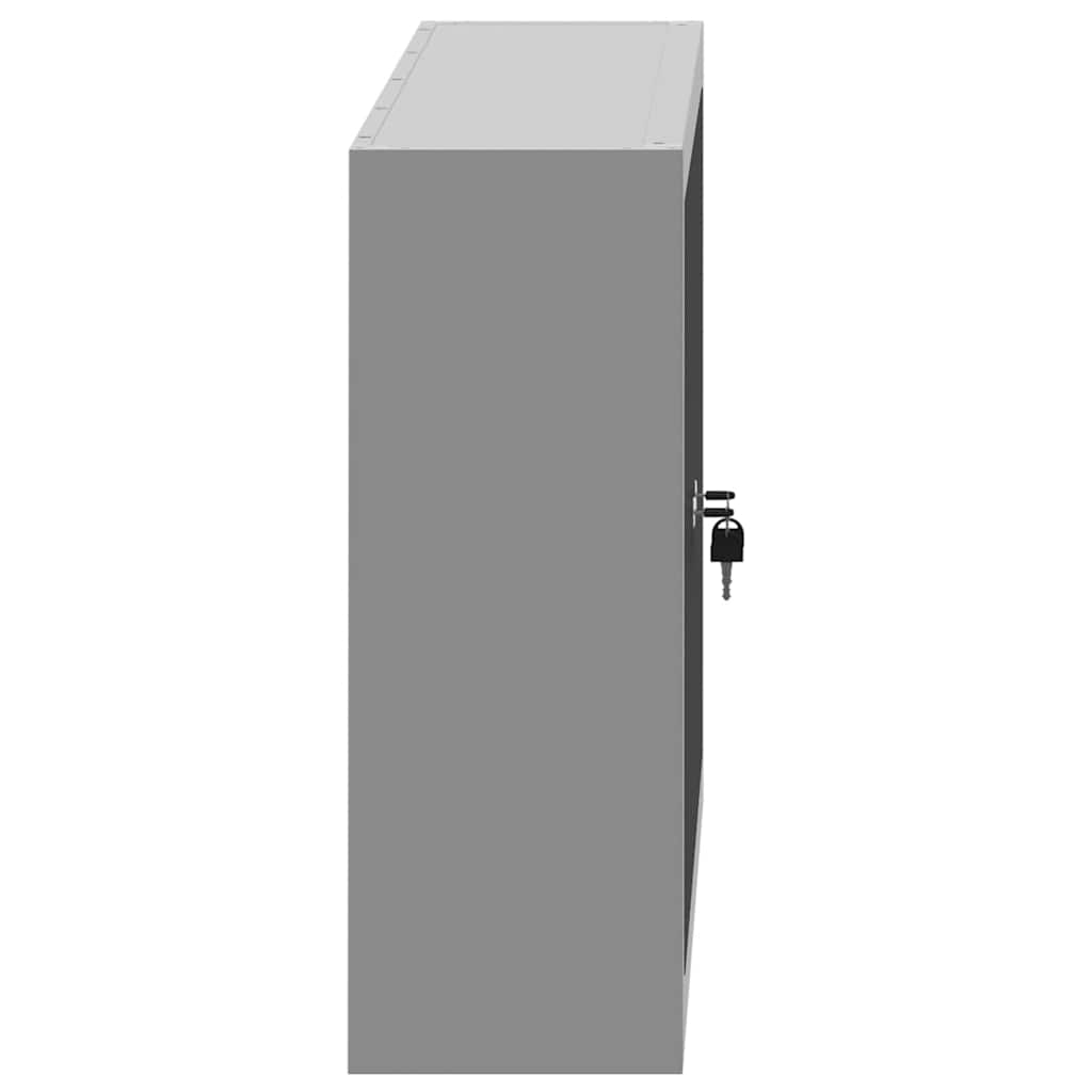 Mobile per attrezzi con blocco Nero e Grigio 100 x 20 x 55 cm | homemem39