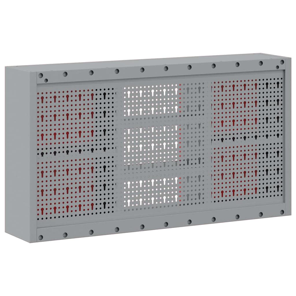 Mobile per attrezzi con blocco Rosso e Grigio 100 x 20 x 55 cm | homemem39