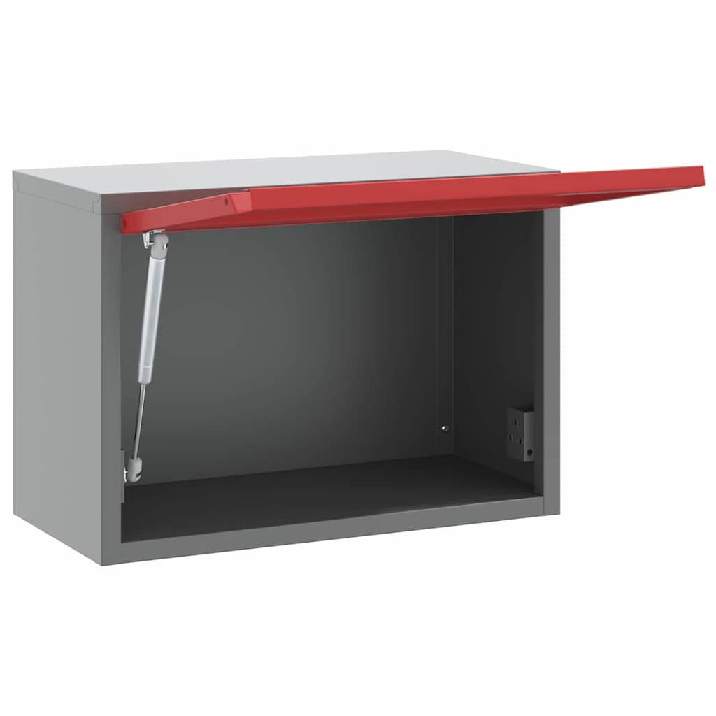 Mobile per attrezzi Rosso e Grigio 50 x 25 x 35 cm | homemem39