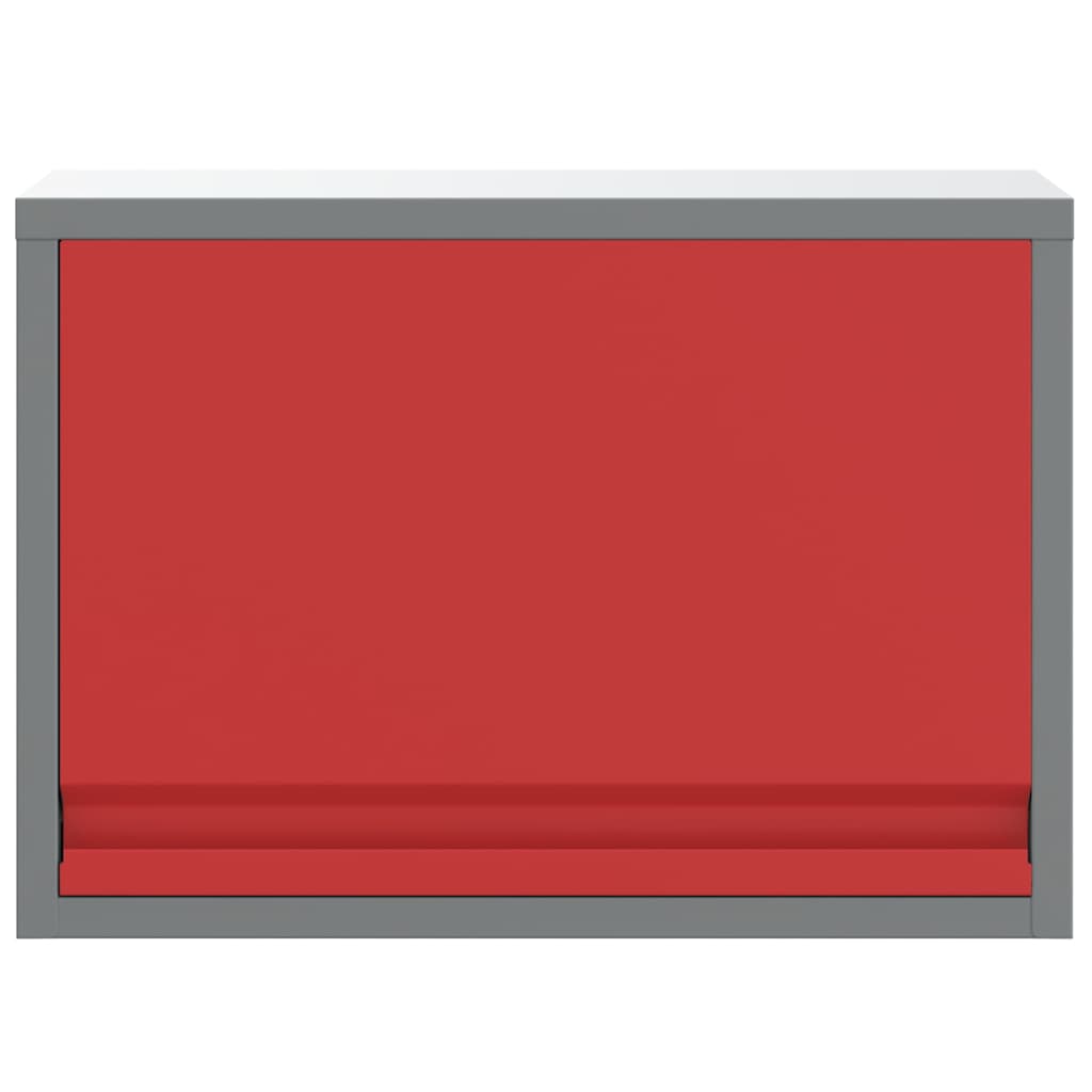 Mobile per attrezzi Rosso e Grigio 50 x 25 x 35 cm | homemem39
