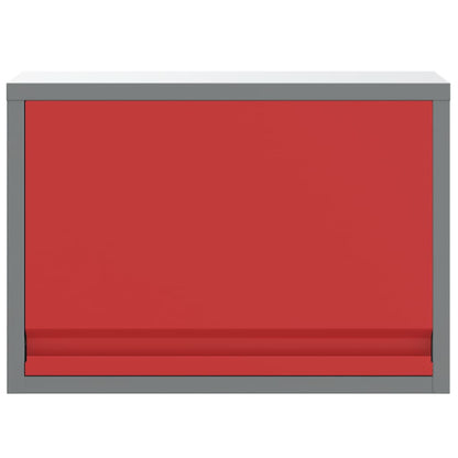 Mobile per attrezzi Rosso e Grigio 50 x 25 x 35 cm | homemem39