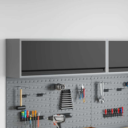 Mobile per attrezzi Nero e Grigio 100 x 25 x 35 cm | homemem39