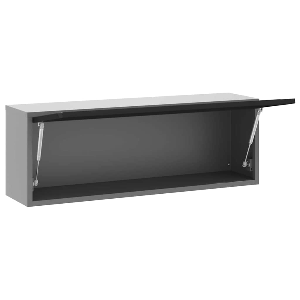 Mobile per attrezzi Nero e Grigio 100 x 25 x 35 cm | homemem39